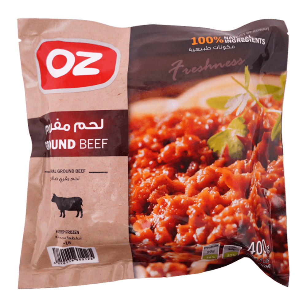 Oz Frozen Natural Ground Beef