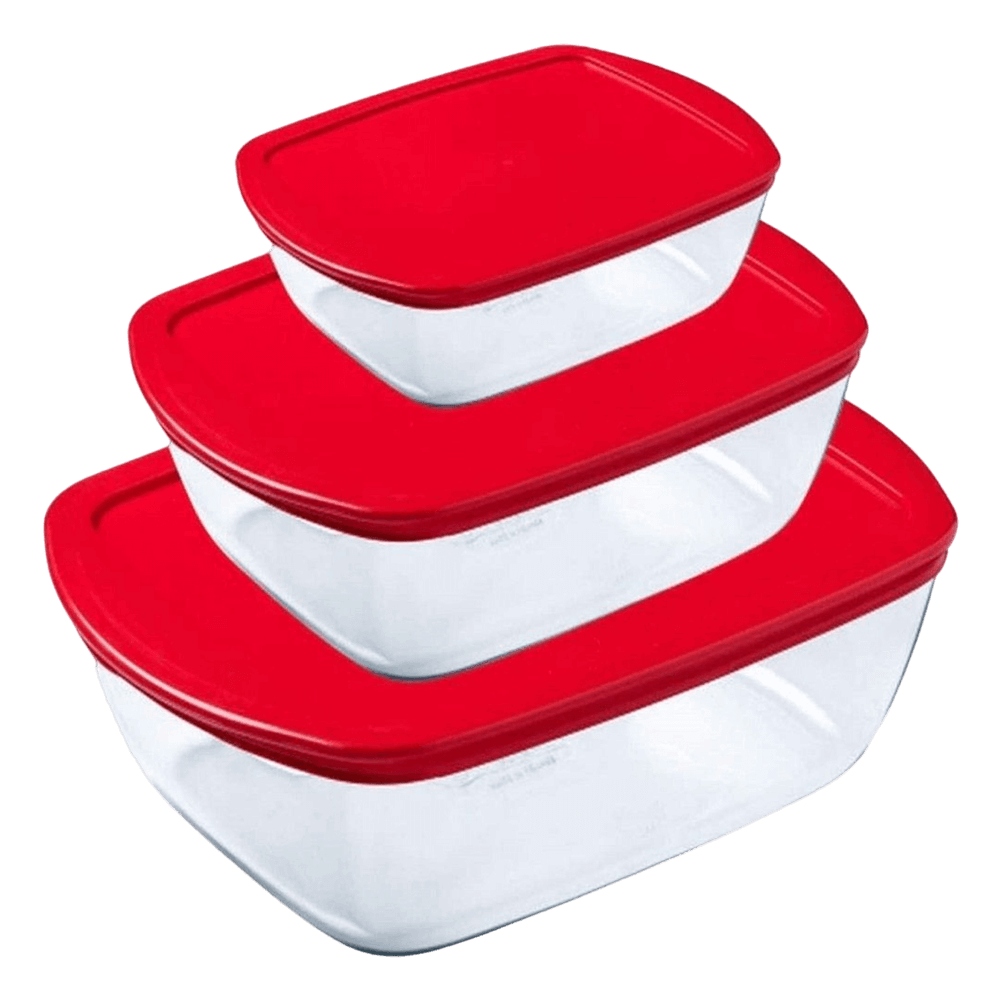 Pyrex Rectangular Roaster Set - Red