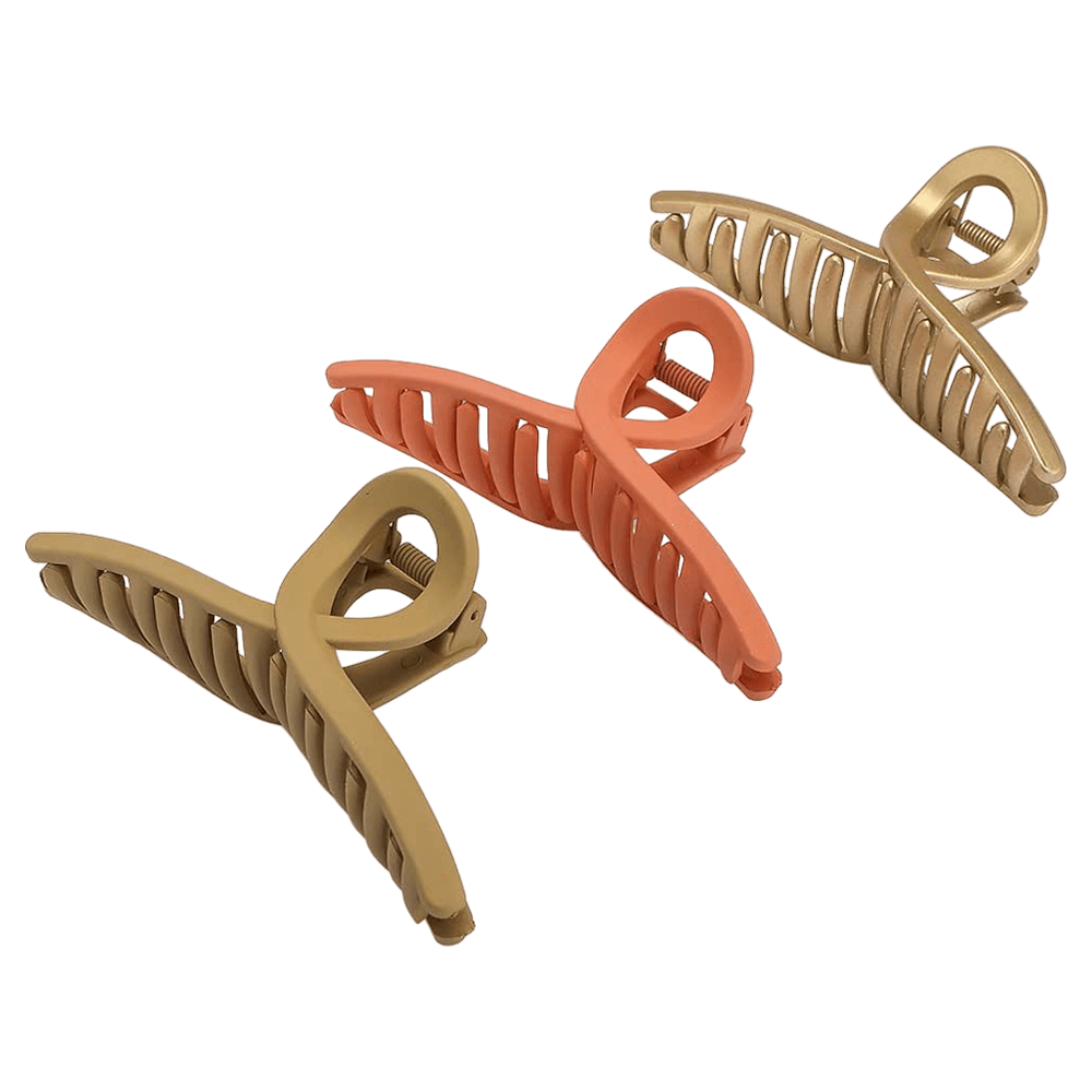 Madame Barbara Glossy Twisted Hair Claw Clips