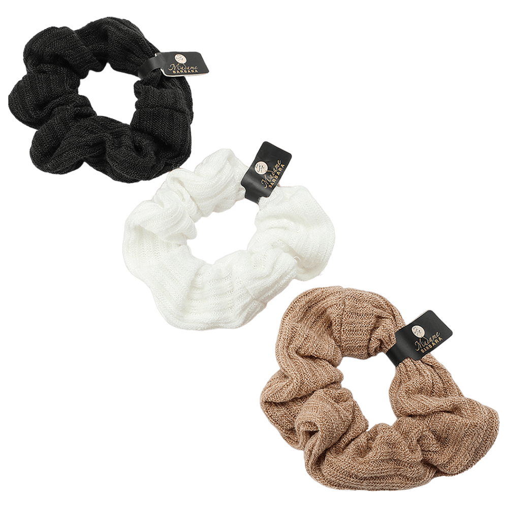 Madame Barbara Ribbed Scrunchies Super Set