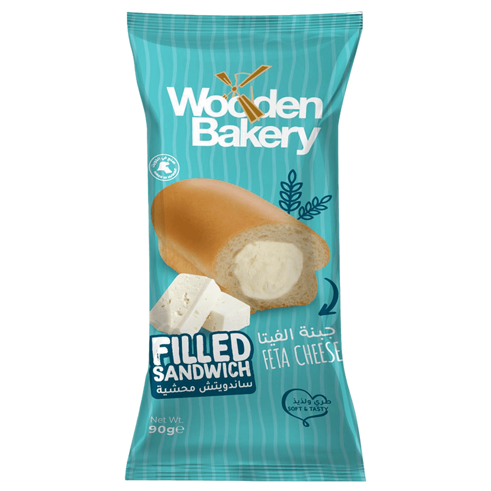 [KW068371] Wooden Bakery Feta Cheese  Filled Sandwich