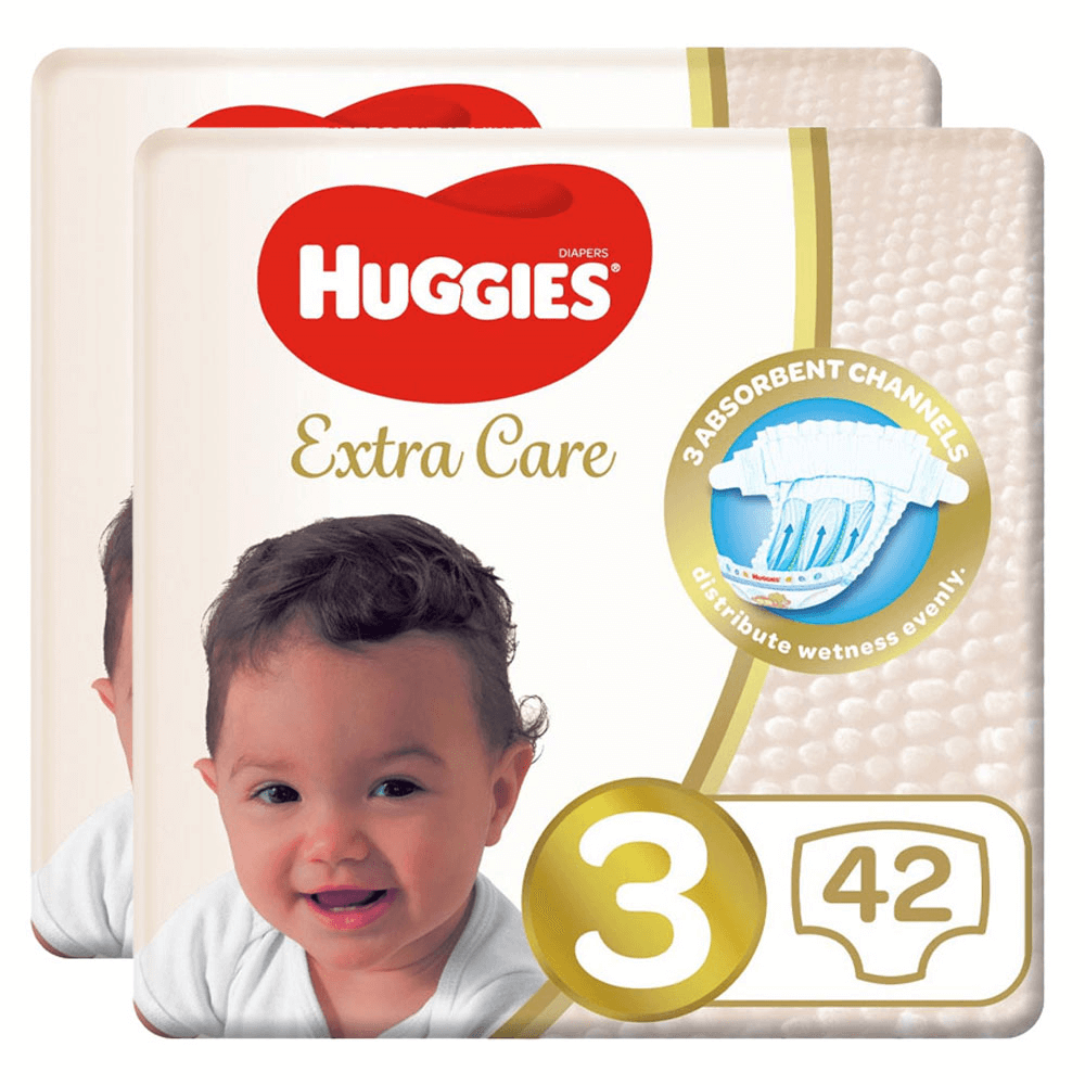 [KW061196] Huggies Extra Care Size 3 Diapers - (4 - 9 kg)