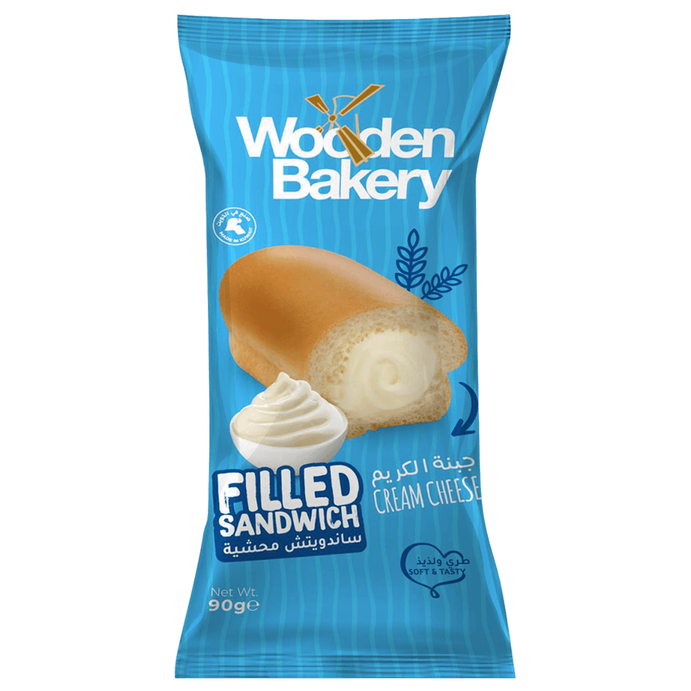 Wooden Bakery Cream Cheese Filled Sandwich
