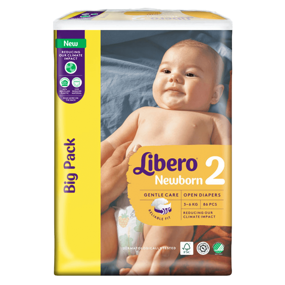[KW061221] Libero Newborn 2 Baby Diapers (3-6 kg)