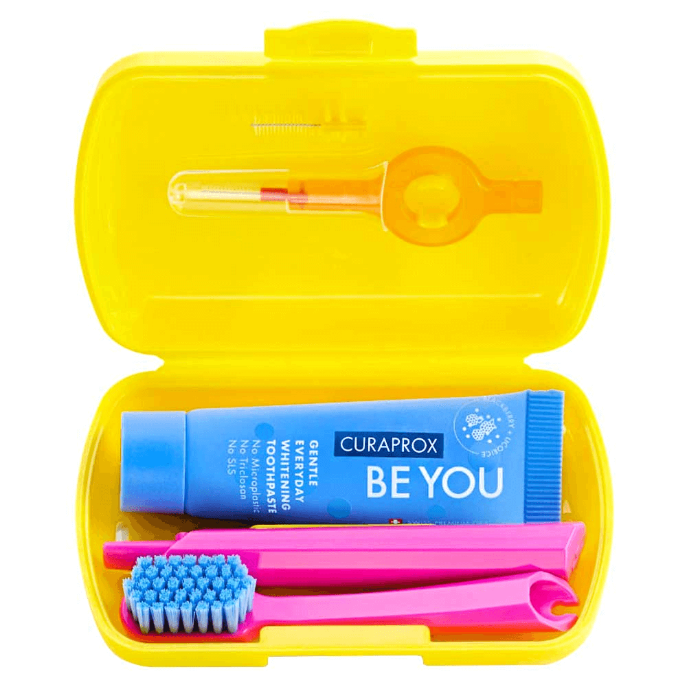 Curaprox Travel Oral Care Set - Yellow