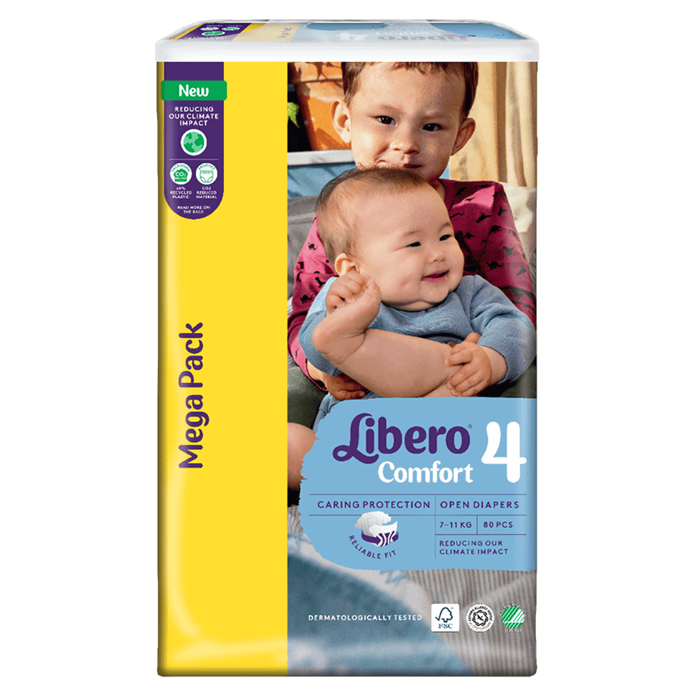 Libero Comfort Size 4 Diapers - (7-11 kg)