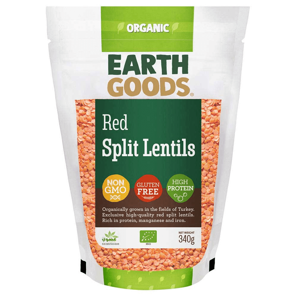 [KW059243] Earth Goods Organic Red Split Lentils