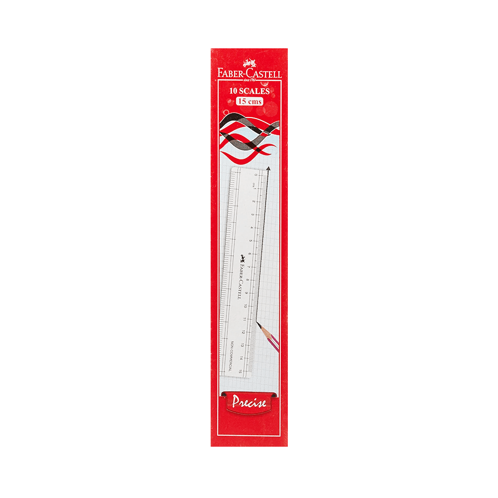 Faber Castell Plastic Ruler - 15 cm