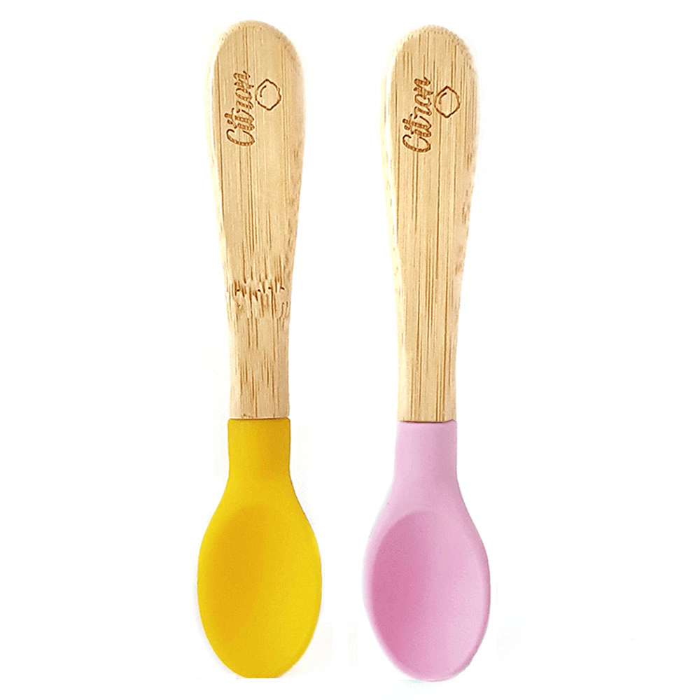 Citron Set Of Bamboo Spoons