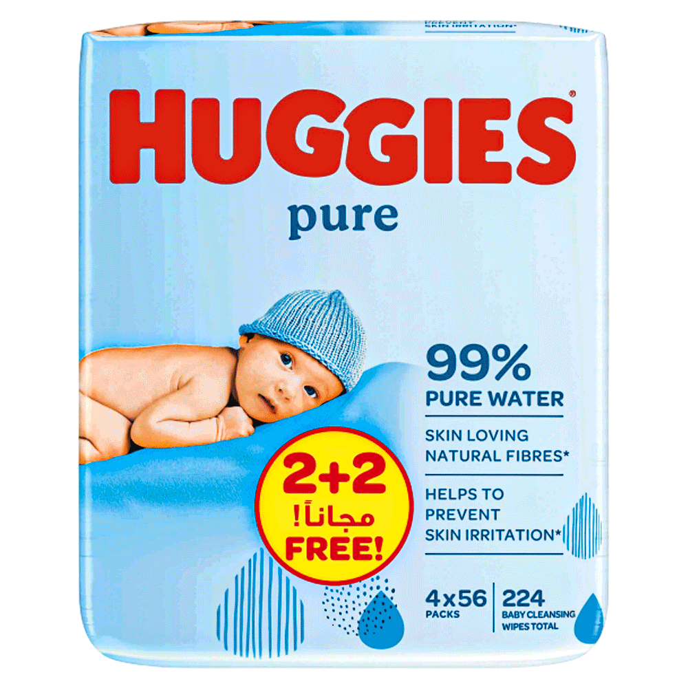 Huggies Pure 99% Pure Water Baby Wet Wipes