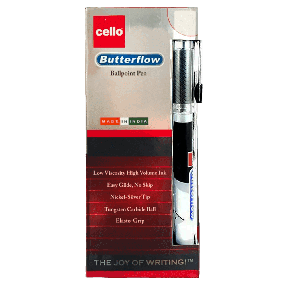 Cello 0.7M Black Trimate Pen