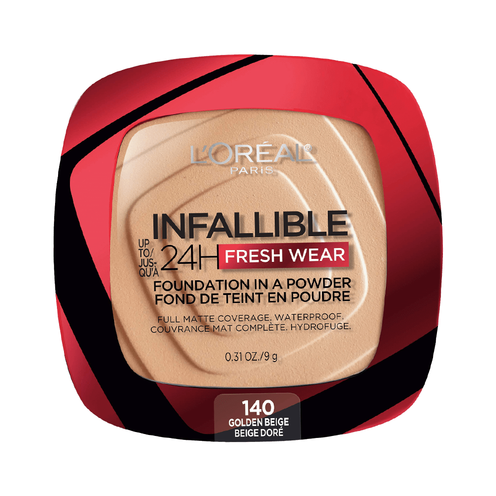 L'Oreal Infaillible Fresh Wear Golden Beige Foundation Powder - No. 140