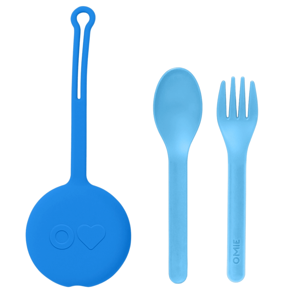 Omielife Fork & Spoon Holder - Capri Blue