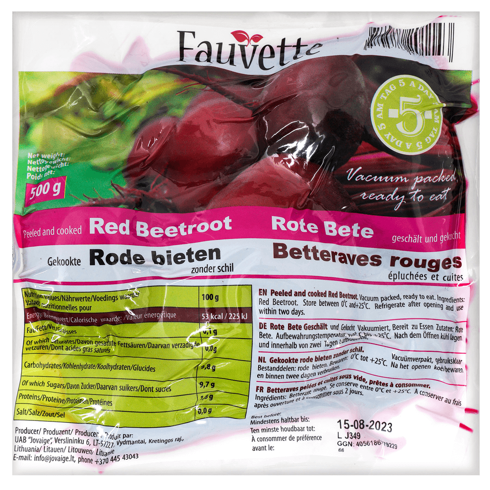 Fauvette Cooked Beetroot