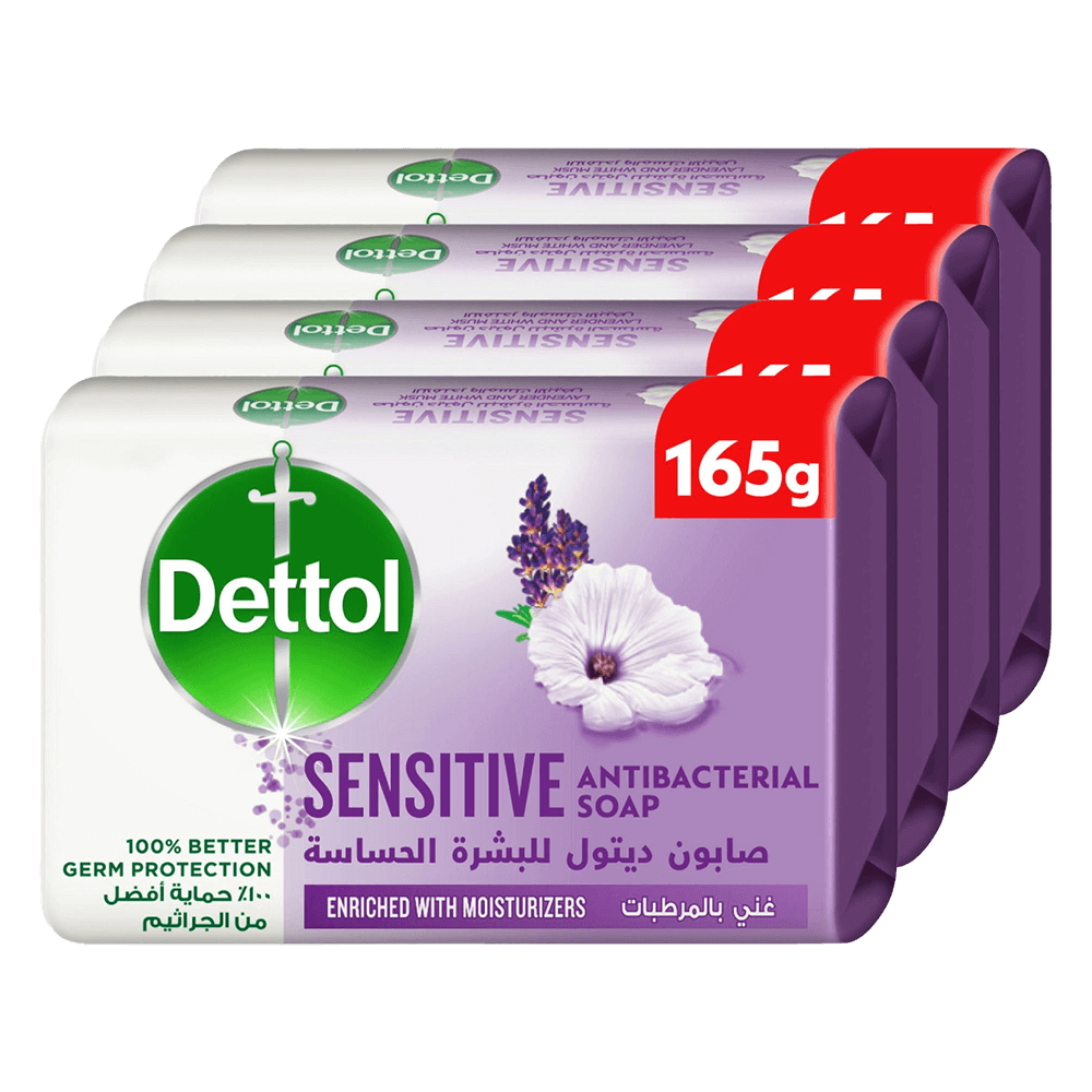 Dettol Sensitive Skin Anti-Bacterial Soap With Lavender & White Musk Scent