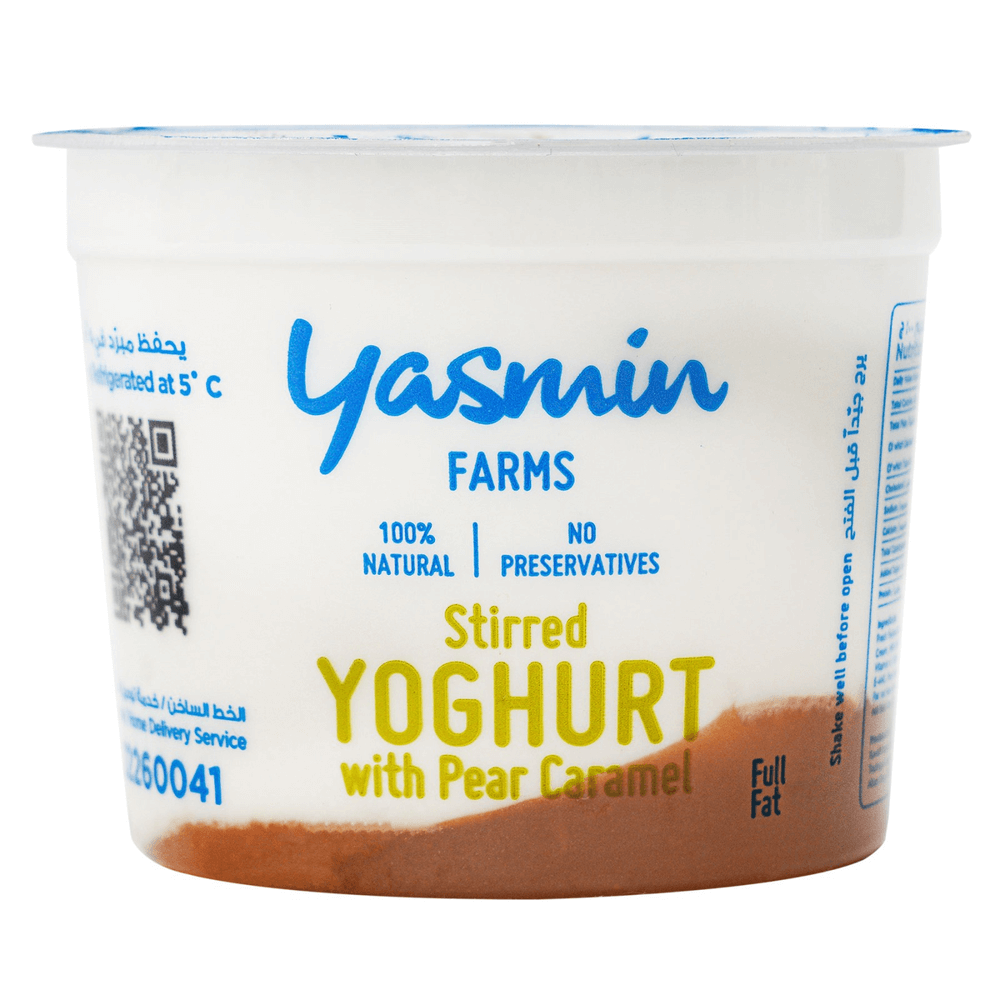 Yasmin Farms Pear Caramel Stirred Yoghurt