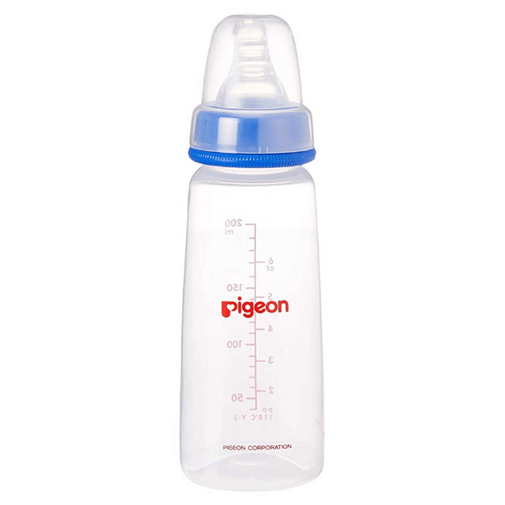 Pigeon Plastic Feeding Bottle With Transparent Cap