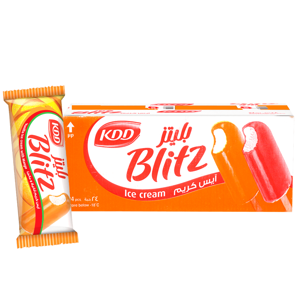 KDD Blitz Vanilla With Mango Ice Cream