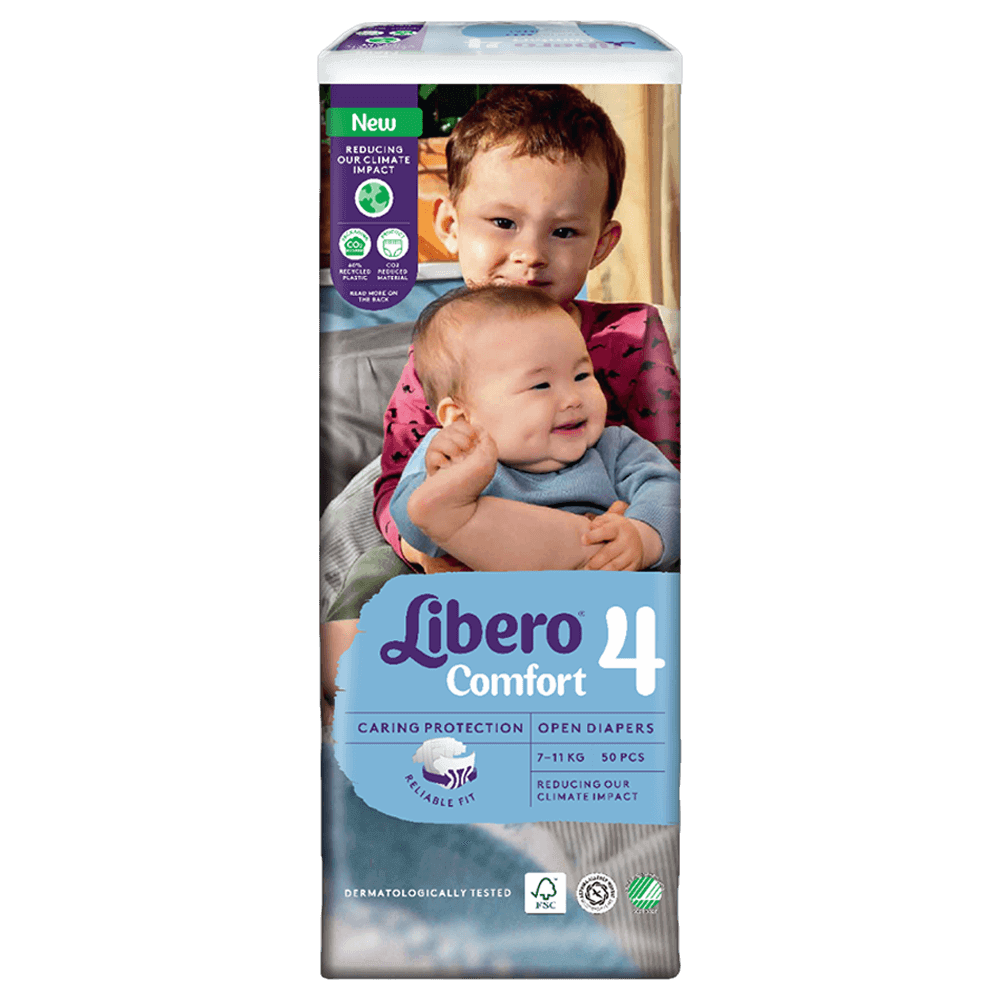 Libero Comfort Size 4 Diapers - (7-11 kg)