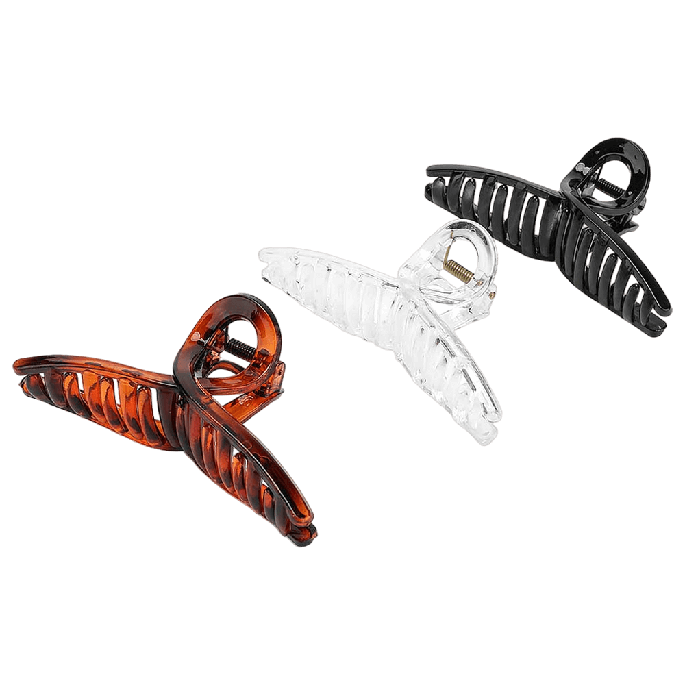 [KW067618] Madame Barbara Glossy Twisted Hair Claw Clips