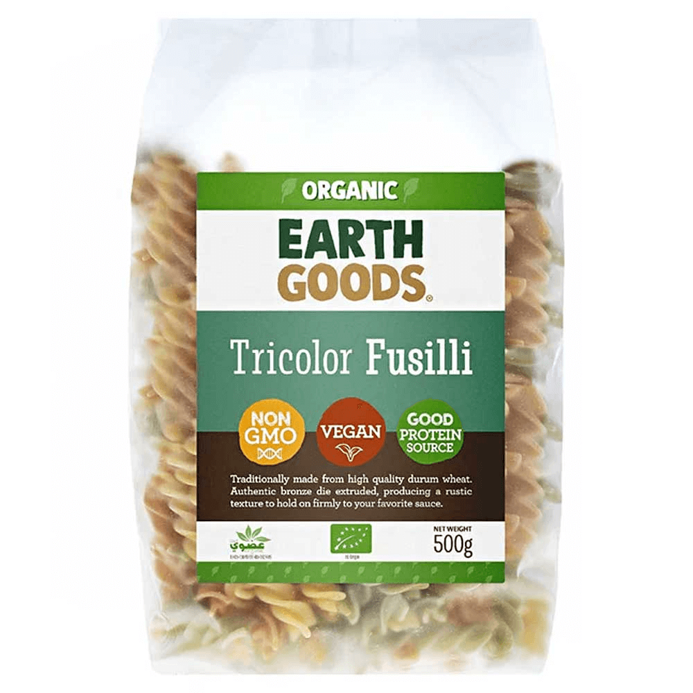 Earth Goods Organic Tricolor Fusilli Pasta