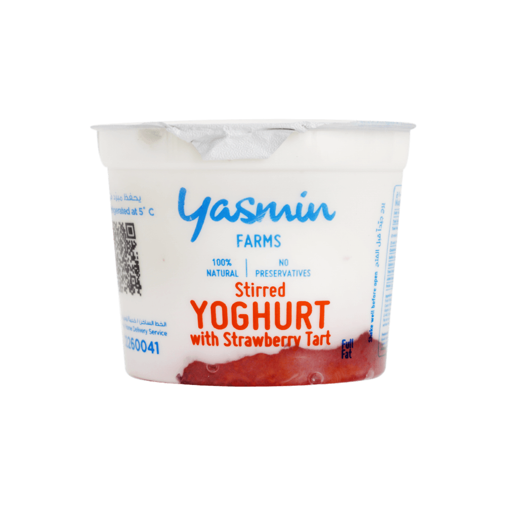 [KW047584] Yasmin Farms Strawberry Tart Stirred Yoghurt