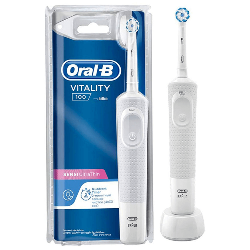 Oral-B Vitality-100 Sensi Ultra Thin Rechargeable Electric Toothbrush