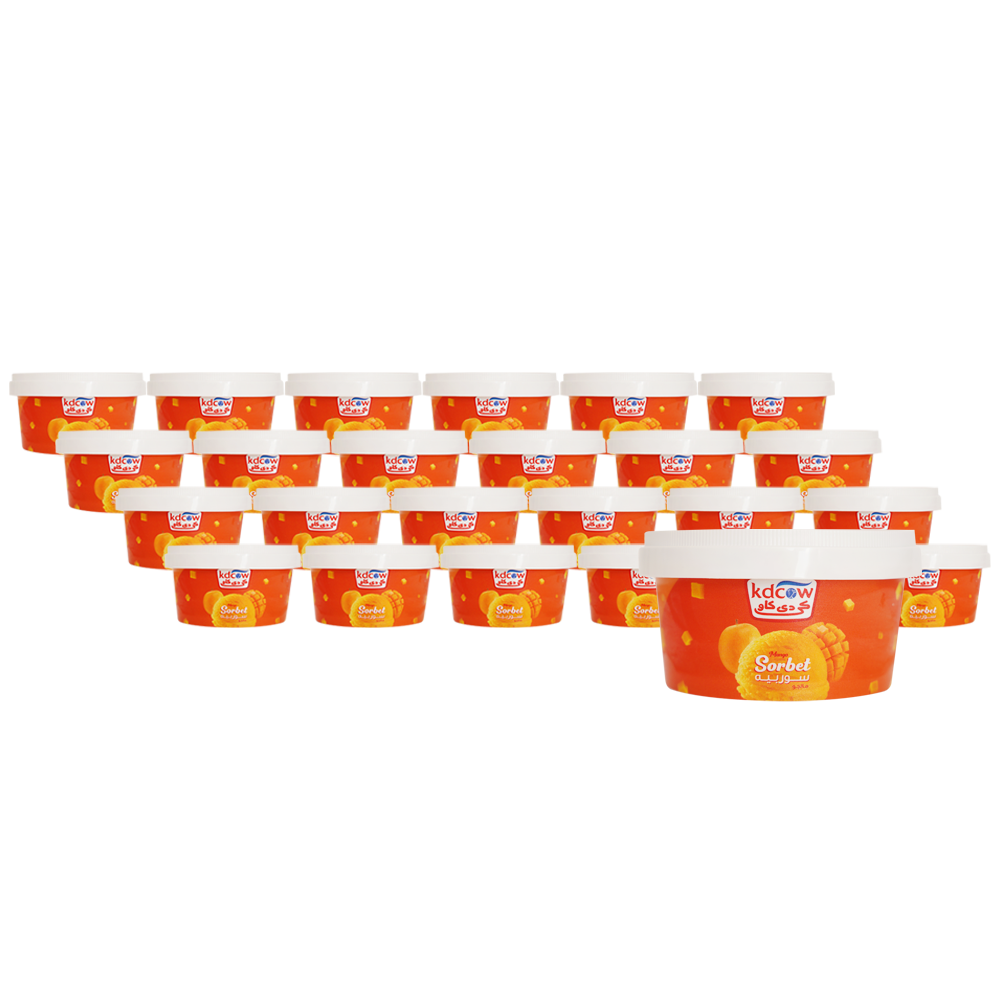 Kdcow Sorbet Mango Ice Cream Cup