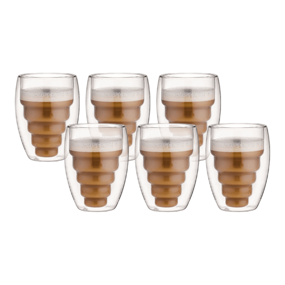 ARAMORO 6 PCS SET 250 ML BOROSILICATE DOUBLE WALL