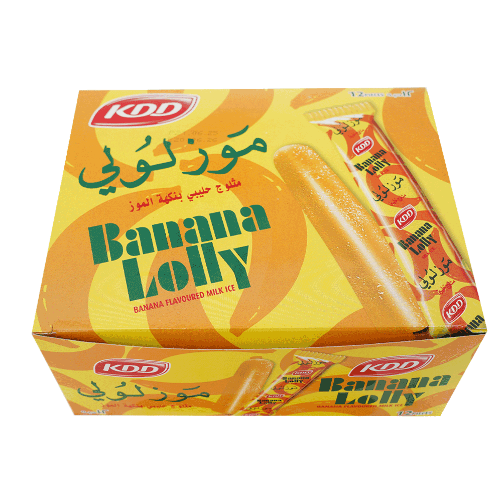 KDD Ice cream lolly banana stick