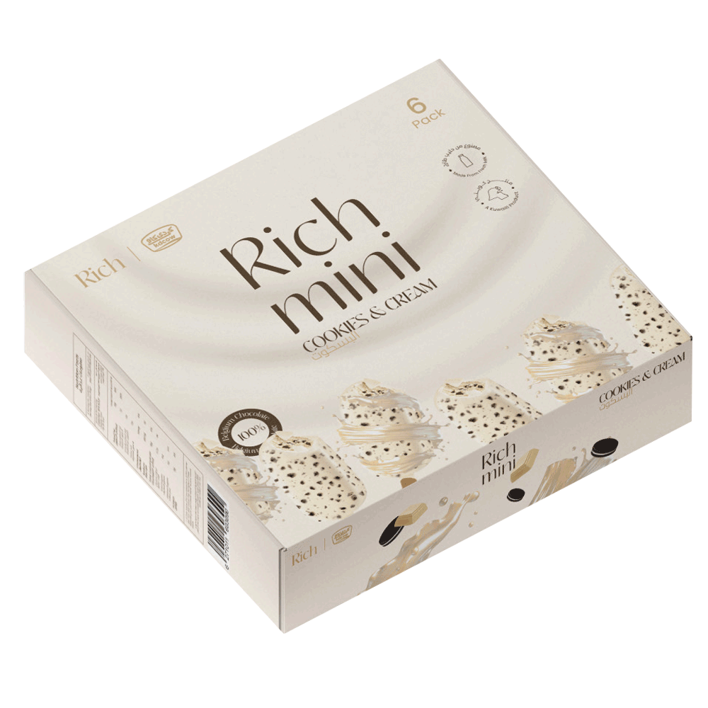 [KW090459] Ice Cream, Cookies & Cream, Rich, Mini Stick, 6x60ml