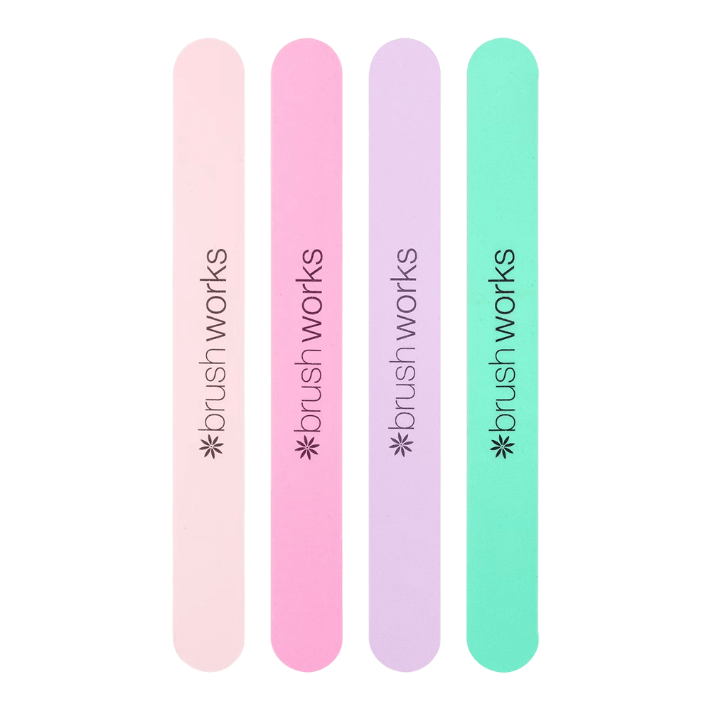 Brush Works Pastel Nail Files 4 Pcs