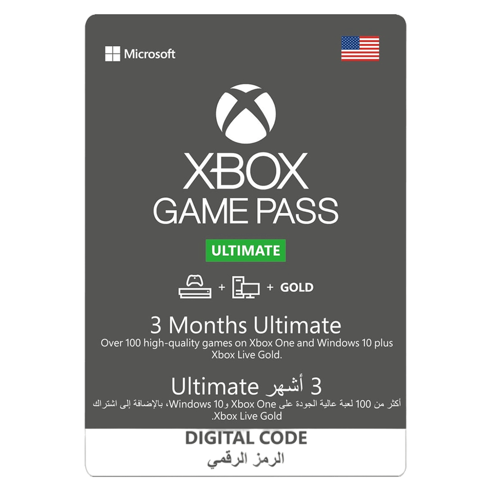 Xbox Game Pass Ultimate US Store Digital Card - 3 Month