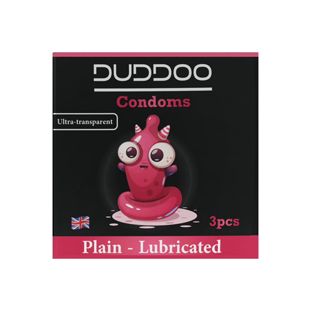 [KW078696] DUDDOO Plain Condom 3PCs/Pack (Lubricated)
