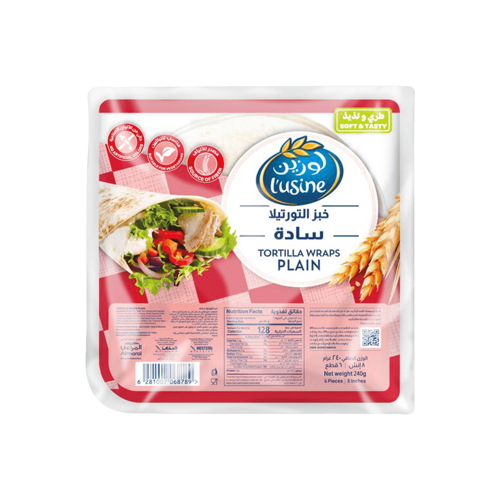 [KW084140] LUSINE TORTILLA WRAPS PLAIN 240G