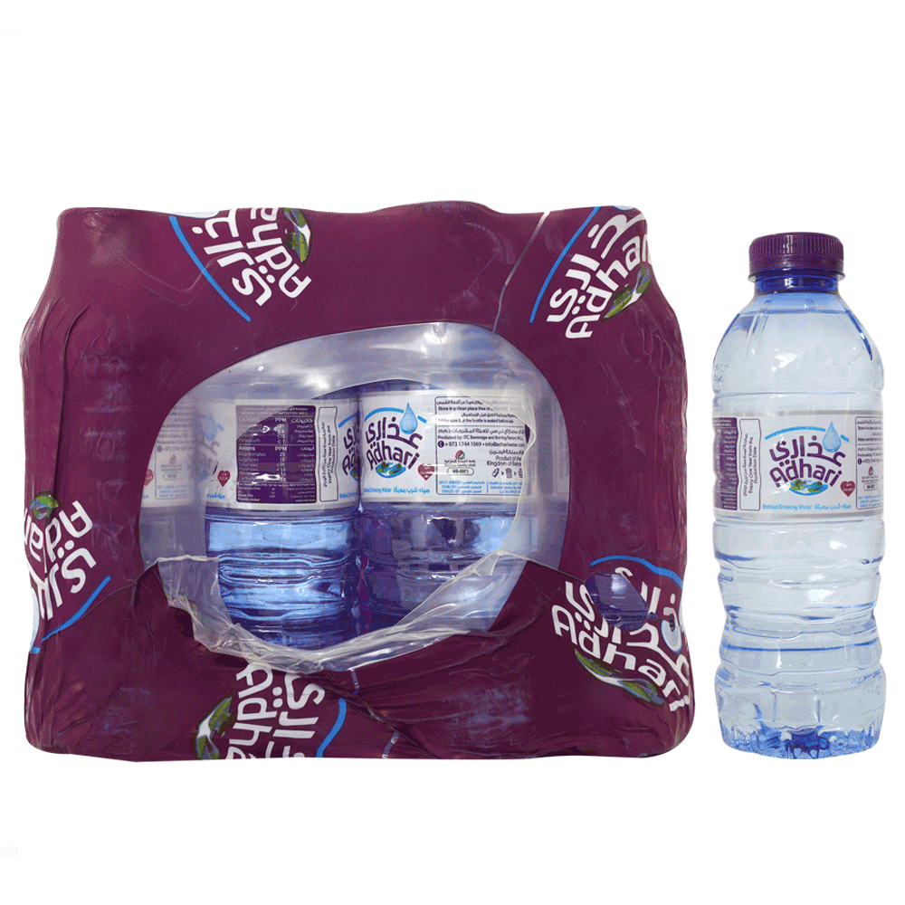 Adhari plastic bottled drinking water, 200 ml *12