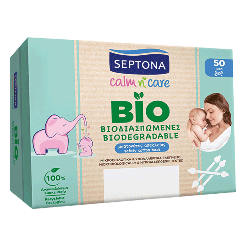 Septona Calm N‚Äô Care Bio Safety Cotton Buds ‚Äì 50 pieces
