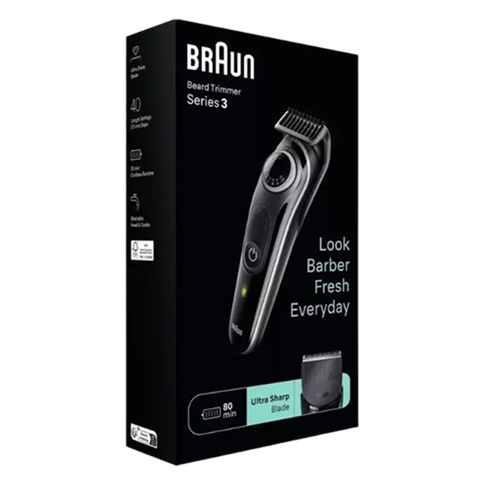 BRAUN Beard Trimmer BT3440 GRY