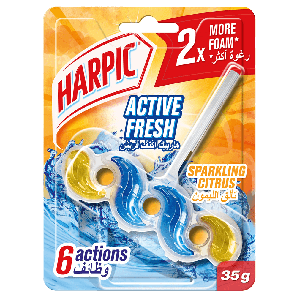 [KW071369] Harpic Active Fresh Sparkling Citrus Toilet Block