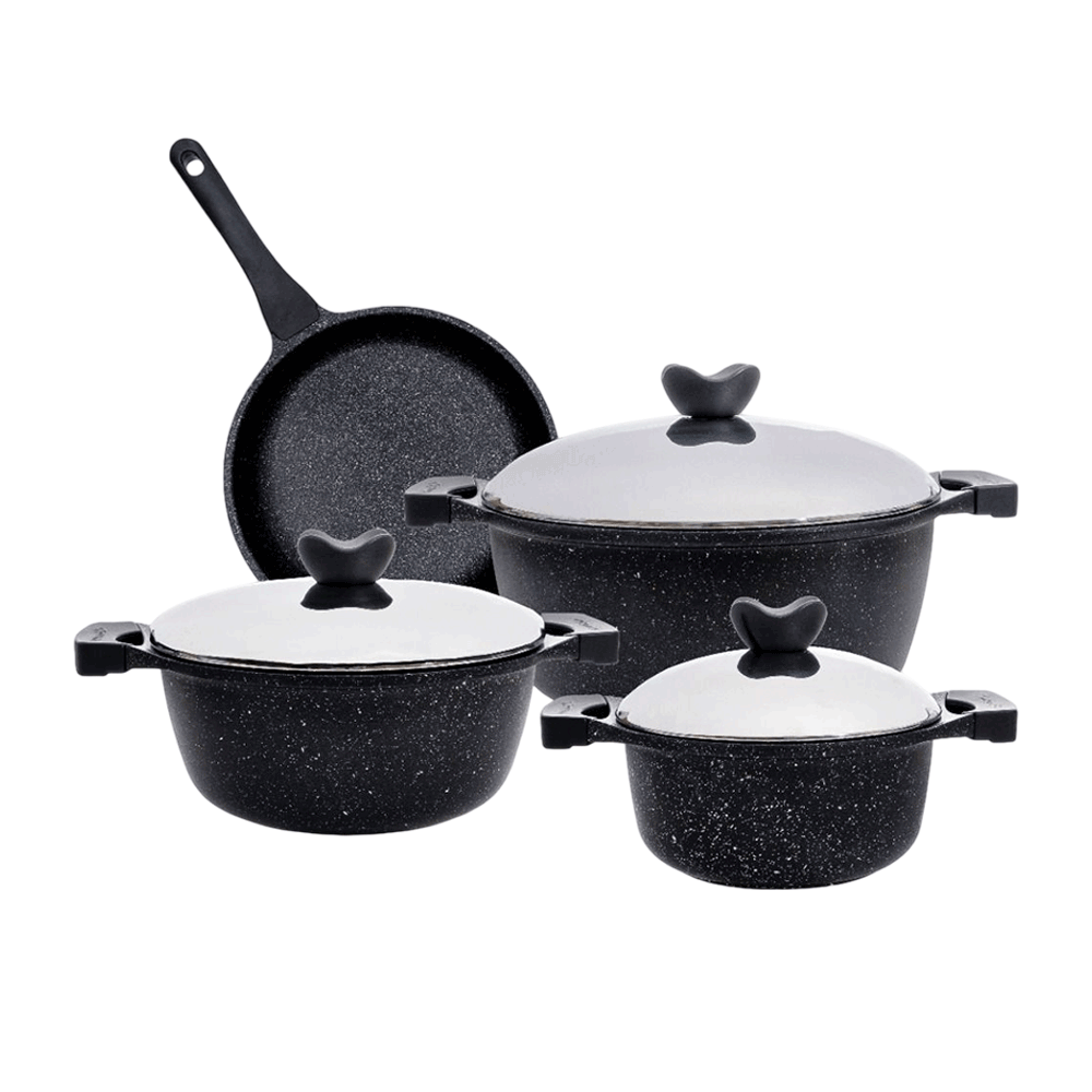 [KW084599] Thermo Ad Granite Liliya 7 Pcs Dark Gray