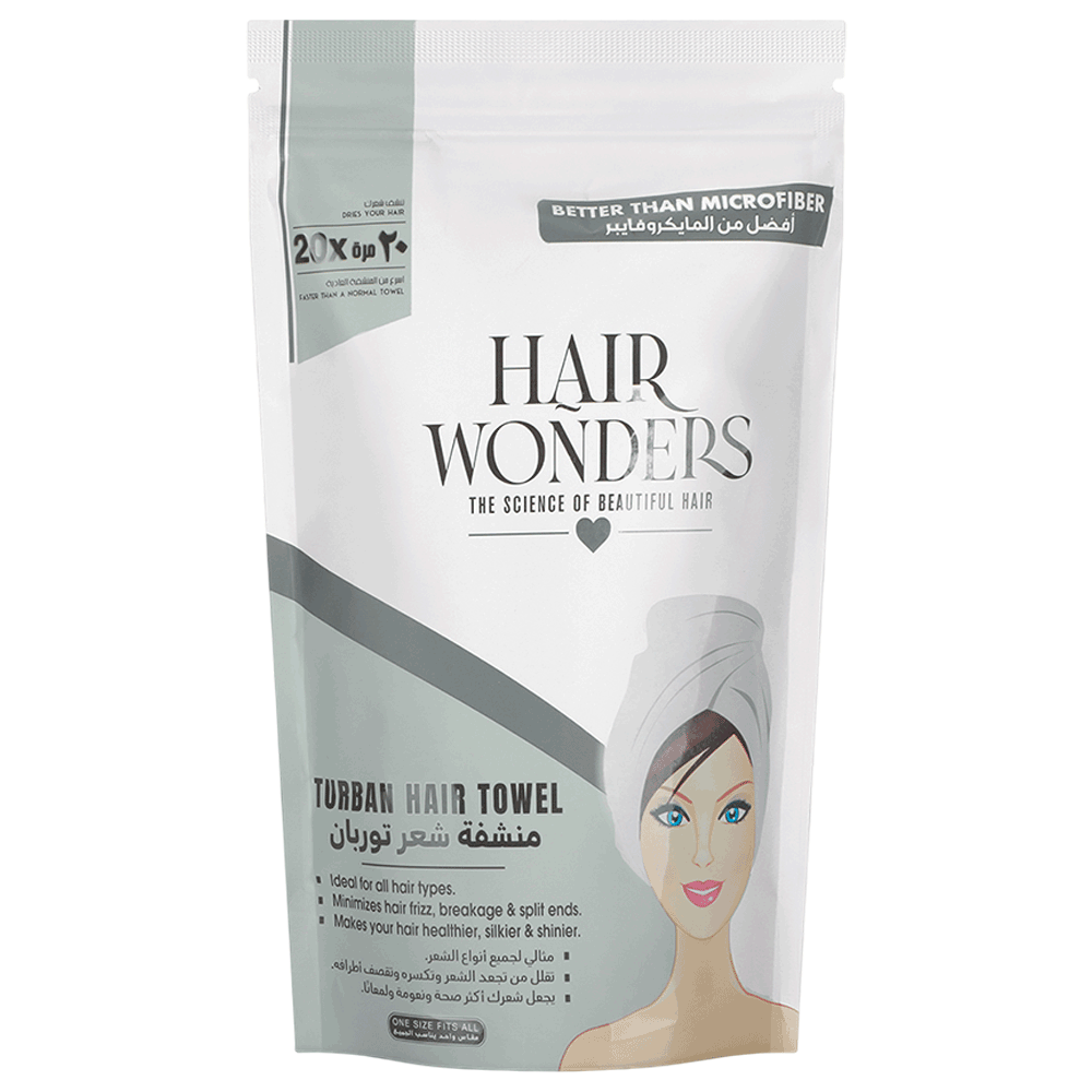 Turban Hair Towel (20x Faster) - grey