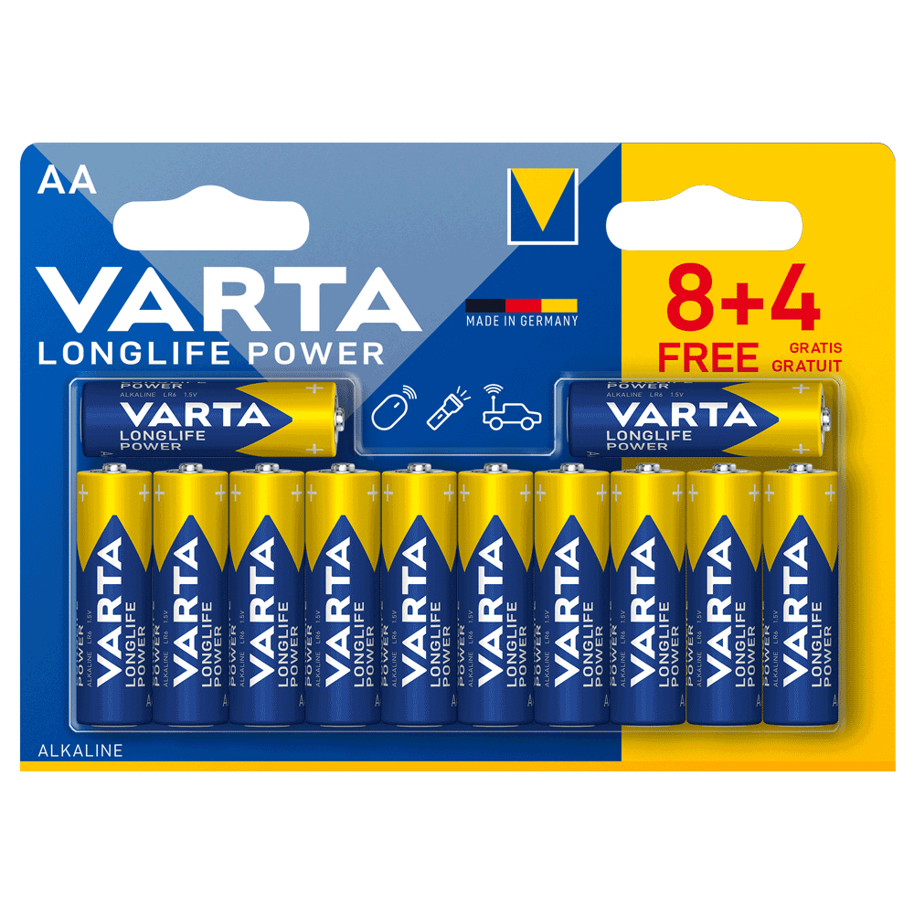 Varta LONGLIFE POWER 8+4 AA