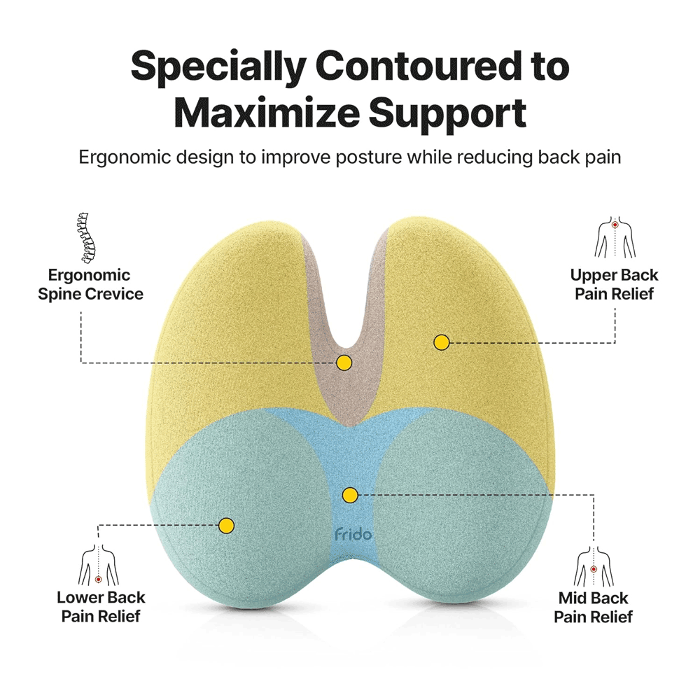 [KW088541] Frido Ultimate Pro Backrest Cushion(Grey)