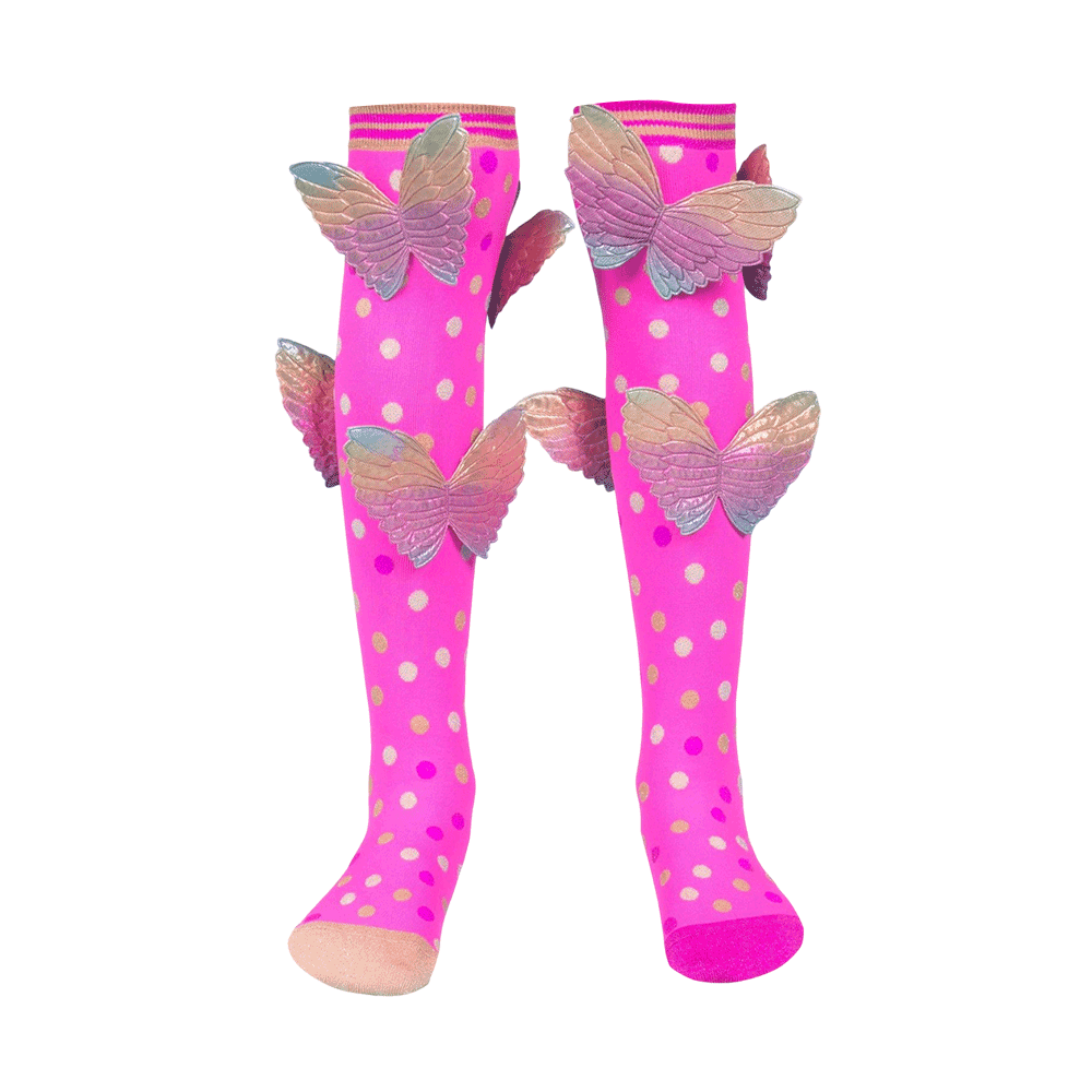 Butterfly Socks Toddler Age 3 - 5