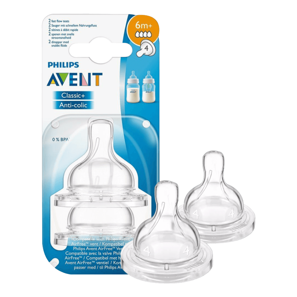PHILIPS AVENT CLASSIC/CLASSIC PLUS TEATS 4 HOLE X2