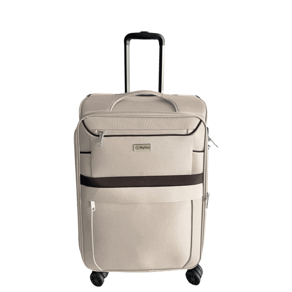FLYLITE4TWSFT/TROLLEY(M) BEIGE/BROWN 24