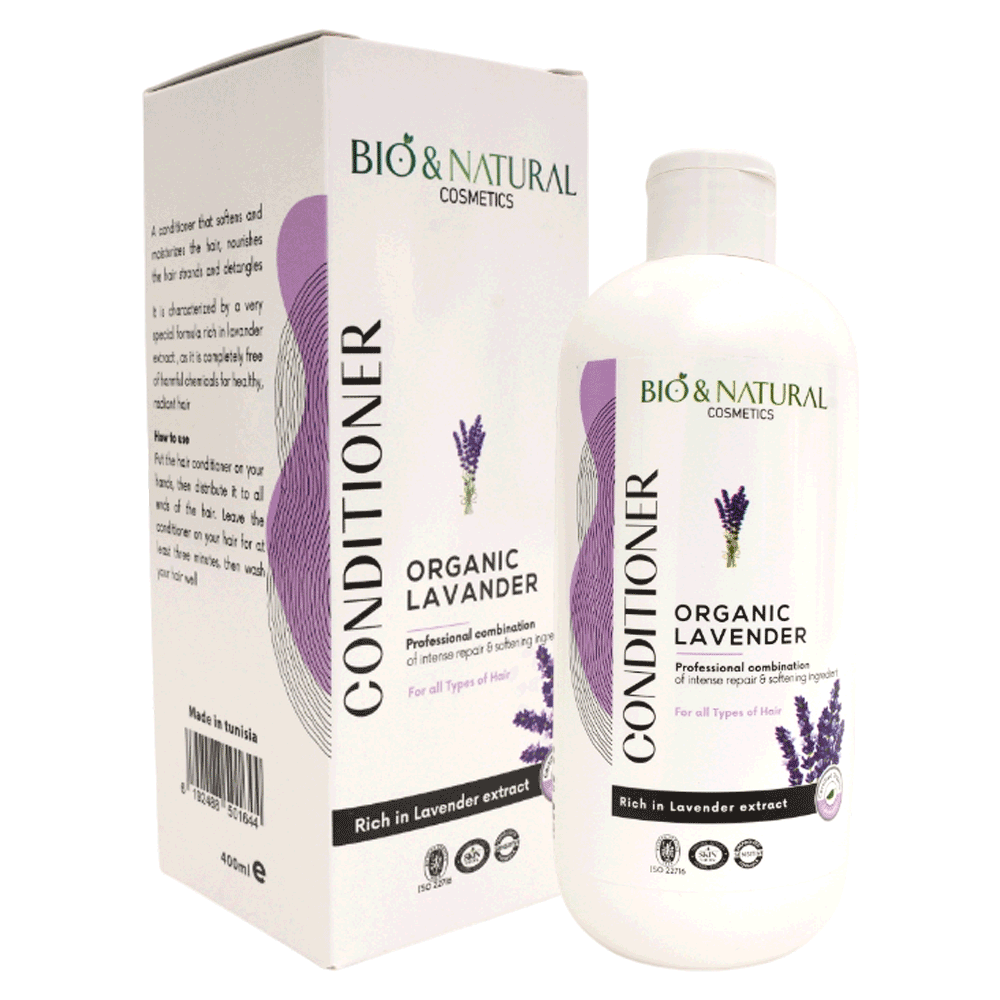 BIO&NATURAL CONDITIONER ORGANIC LAVENDER FOR ALL TYPES OF HAIR ŸÑÿ¨ŸÖŸäÿπ ÿ£ŸÜŸàÿßÿπ ÿßŸÑÿ¥ÿπÿ±