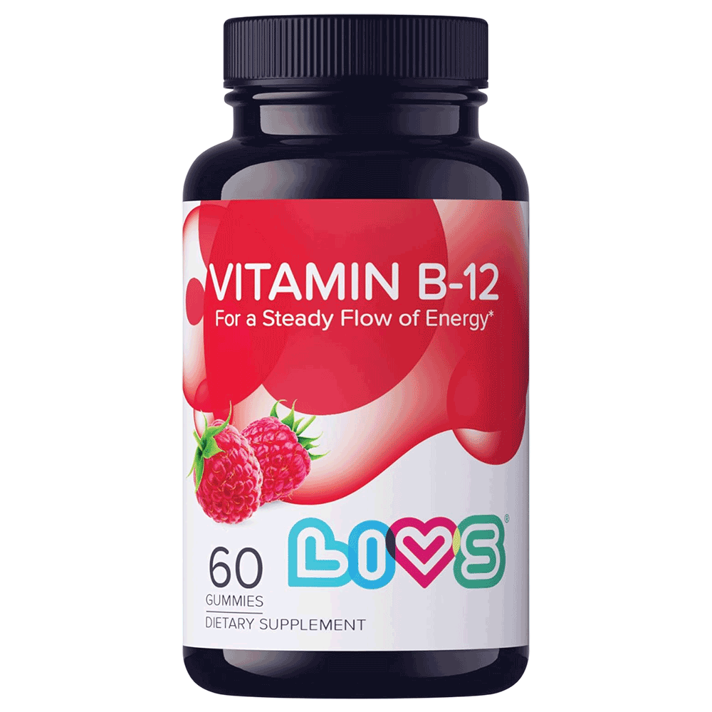 Livs Vitamin B12 Methylcobalamin Gummies, 60 Count