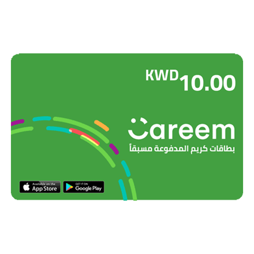 [KWMAAK_72] Careem Passenger Recharge Card - 10 KD