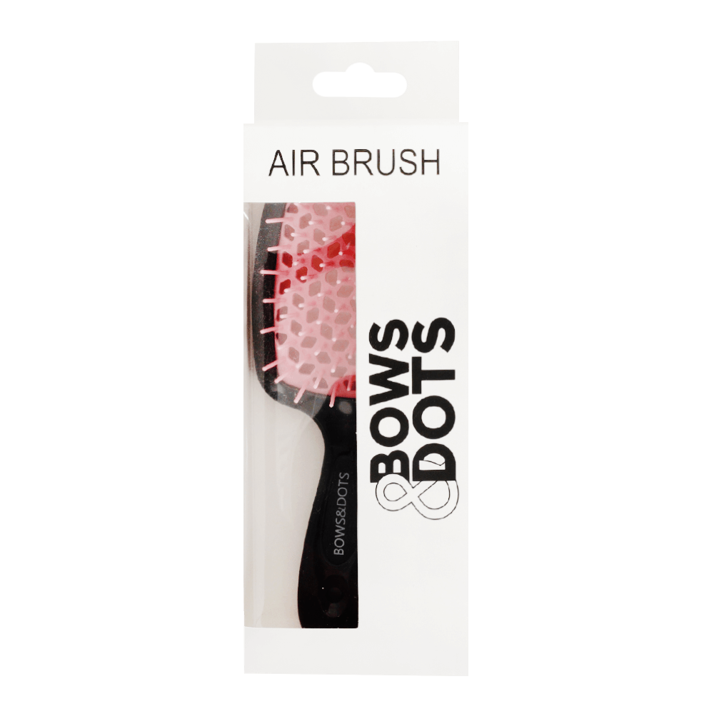 [KW083672] bows&dots AlR BRUSH - black+pink